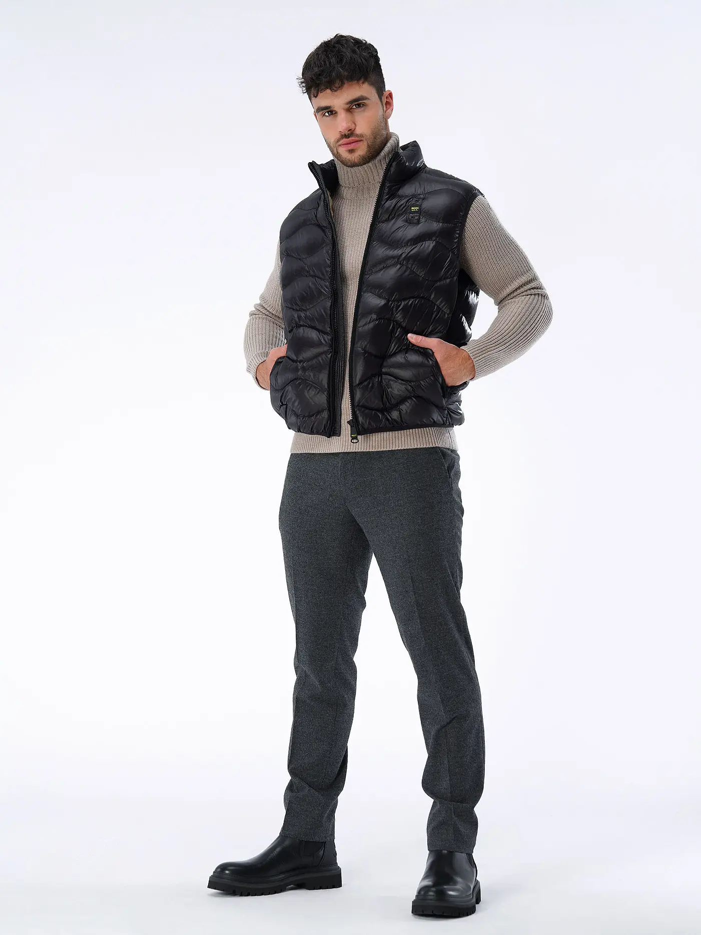 BOSS | Anzughose TECHFLANELL | grau